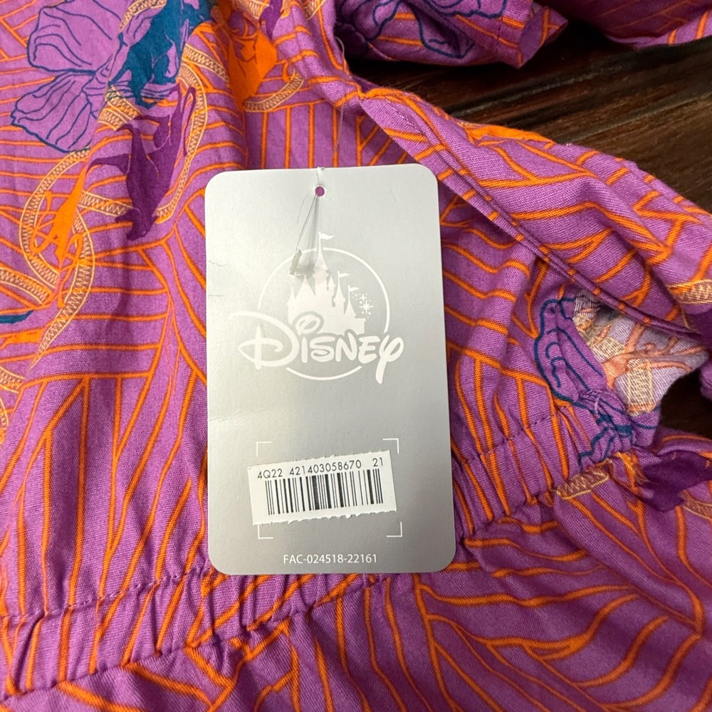Disney Marvel Black Panther World of Wakanda Purple Peplum Top Plus Size 3X NEW - Picture 3 of 10
